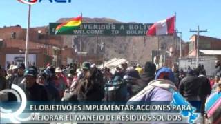 La Autoridad Binacional impulsa proyecto ambiental de residuos solidos en Desaguadero