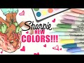 NEW SPECIAL EDITION SHARPIE COLORS!! making art with the Mystic Gem Color Markers