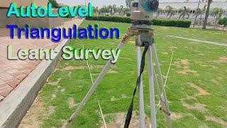 AutoLevel Triangulation How to Calculate triangle Distance, Angle using Autolevel and manual Formula