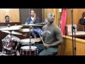 Aaron "Dojz" Dozier on drums on Praise Break during Revival Night in Painsville, OH