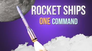 Minecraft - Rocket Ships in one command!