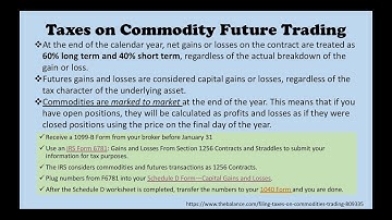 Taxes on Commodity Future Trading