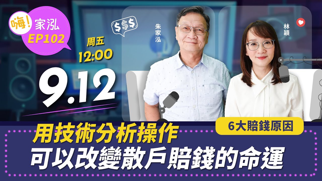 用技術分析操作可以改變散戶賠錢的命運💫 六大賠錢原因你中了幾個⁉️ - 嗨家泓學院