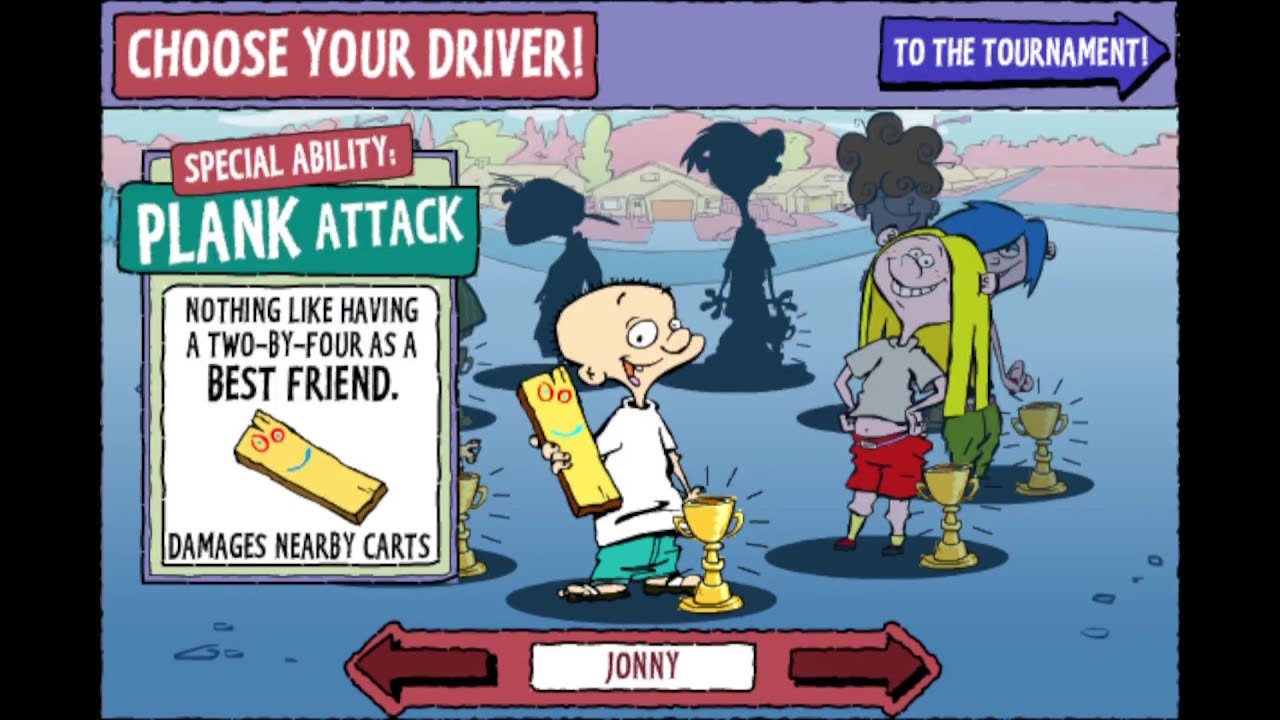 Ed, Edd n Eddy CuldeSac Smash 2 Wheels Of Fury