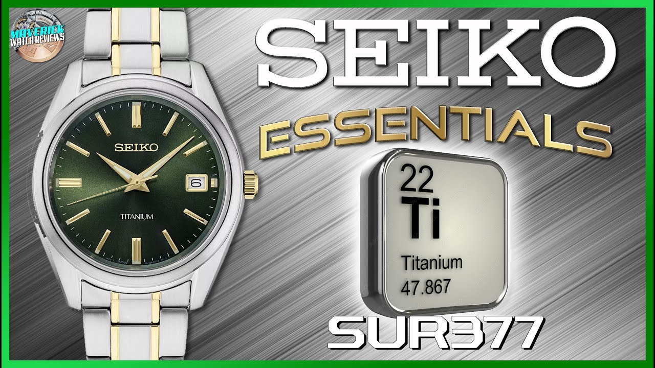 Titanium For $! | Seiko Essentials Titanium 100m Quartz SUR377 Dress  Watch Unbox & Review - YouTube