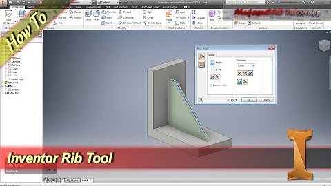 Inventor How To Use Rib Tool