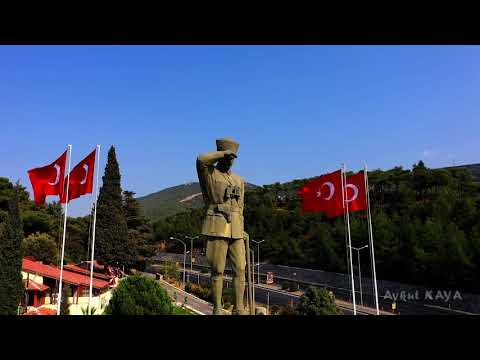 İzmir Ata Anı Evi Belkahve ATATÜRK Heykeli Drone Çekimi