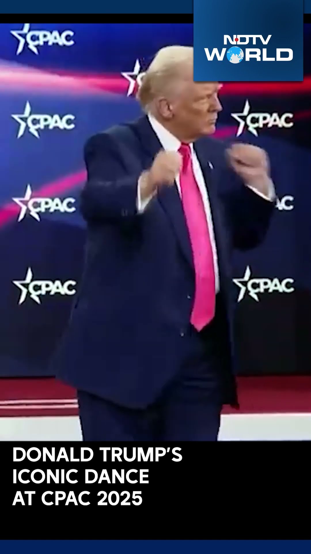 Trump Dances At CPAC | Watch US President Donald Trump's Iconic Dance At CPAC 2025
