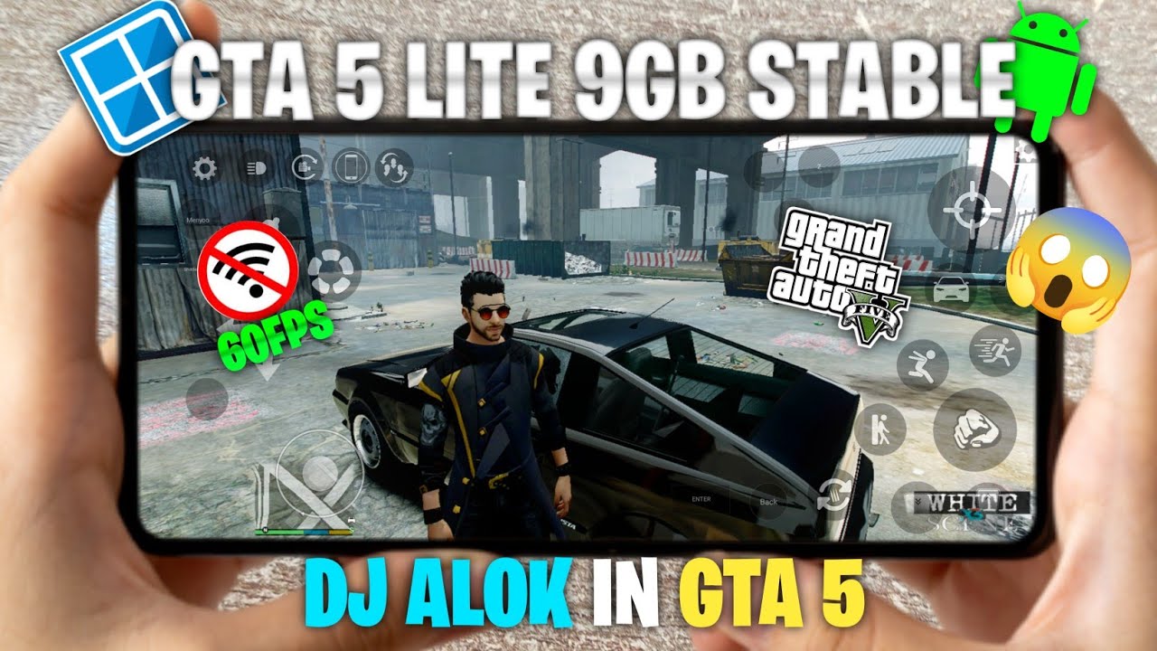 GTA 5 ULTRA LITE 9GB - GTA 5 PLAY WITH DJ ALOK - GTA 5 DJ ALOK MOD IN ANDROID - SMOOTH GAMEPLAY🔥