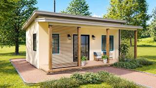 16' x 26' (5 x 8 Meter) Modern Small House Design With Cozy Porch | Exploring Tiny House