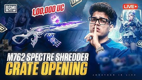 Spent 100K UC on New M762 Spectre Shredder Opening 🔥 | BGMI x PUBG Crate Opening @JONATHANGAMINGYT 