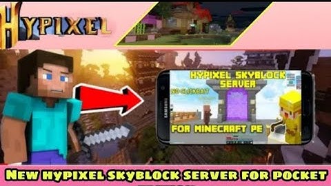 Hypixel skyblock server in bedrock (mcpe) 100% like Hypixel |with minions |Minecraft pocket edition