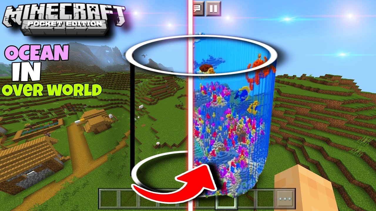 I TRANSFORMED THE OVERWORLD INTO AN OCEAN IN MINECRAFT - YouTube