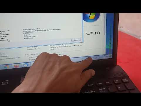 Sony Vaio WiFi not working red cross disable error 0x80070002 network diagnostics ithelper