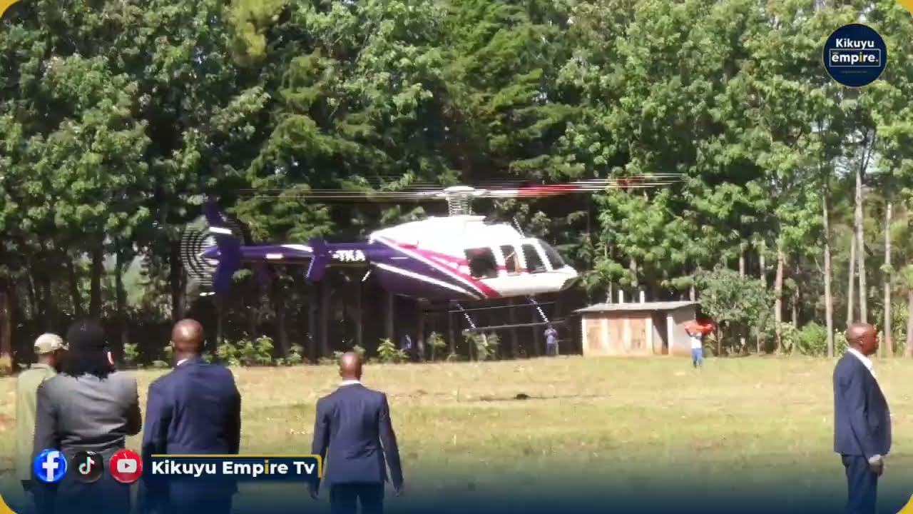 MAINA NJENGA GWIKINYIA MATHIKOINI MA BABA WAO NA HELICOPTER.