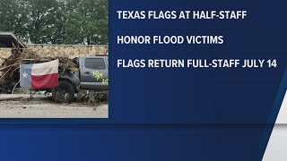 Gov. Abbott orders Texas flags to be lowered at half-staff in honor of flood victims Why Are The Flags Half Mast In Texas Today 9425607