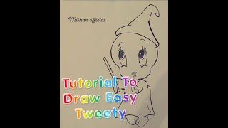 How To Draw A Beautiful And Easy Tweety Cartoon || Misha Sheikh Official screenshot 2