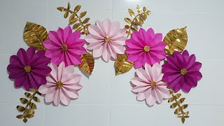 Como Fazer Flor de Papel Gigante - Decoração Fácil e Barata