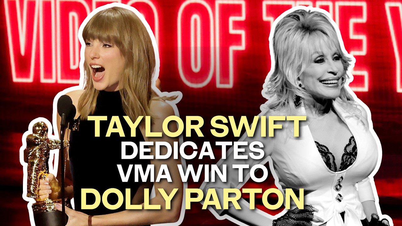Taylor Swift makes VMA awards history as she honours ‘ultimate showgirl’ Dolly Parton