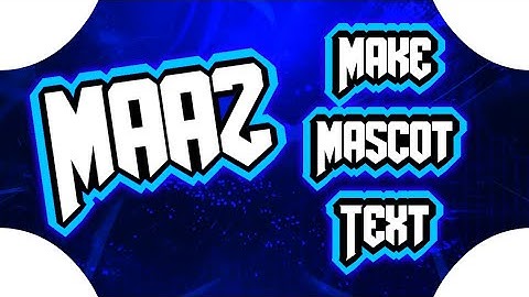 How To Make Mascot Text On Android (PS Touch)