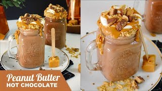 Peanut Butter Hot Chocolate Recipe with Peanut Butter Fudge Drink Stirrers ?