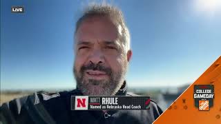 Introducing Matt Rhule: Head Coach, Nebraska Football | College GameDay Appearance