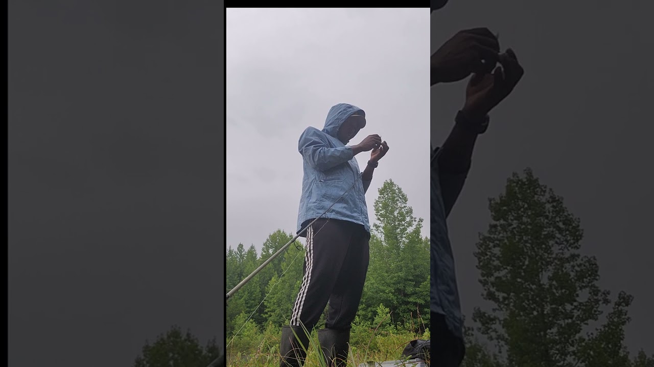 Bass fishing after a storm