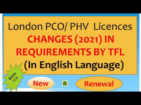 PRESENTATION IN  ENGLISH LANGUAGE, MAJOR & KEY CHANGES MADE BY TFL TO PCO licensing ABOUT SERU & ELR