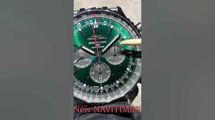 NEW NAVITIMER- Breitling B01 46mm Green AB0137241L1P1; AB0137241L1A1