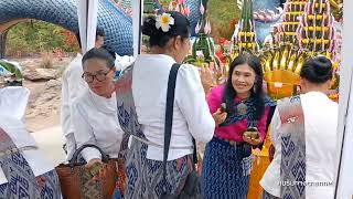 เก็บภาพบรรยากาศหลังฟ้อนรำบวงสรวงณ.วัดรอยพระพุทธบาทภูมโนรมย์#ฟ้อน รำบวงสรวง