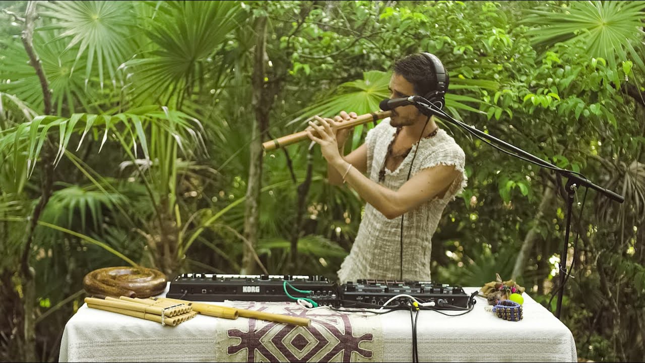 Janax Pacha   Into My Nature Live Set in the Jungle   Tulum Folktronica  Organica