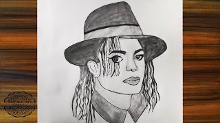 How To Draw Michael Jackson Easy Step by Step Drawing Guide by Dawn   DragoArt