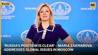 🔴LIVE: Maria Zakharova Delivers Major Russian Foreign Ministry Briefing in Moscow | AC1W