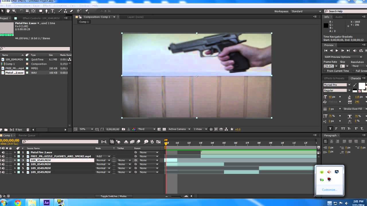 Realistic Muzzle Flash Tutorial-Adobe After Effects CS6 - YouTube