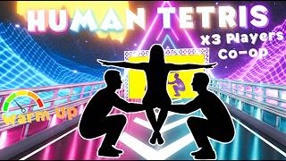 15 MINS HUMAN TETRIS | Immersive Interactive Warm Up | CO-OP 3 Players | THE NEXT PART | FULL BODY screenshot 3