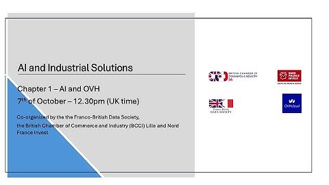 "AI and Industrial Solutions" Webinar series - Chapter 1: AI and OVH