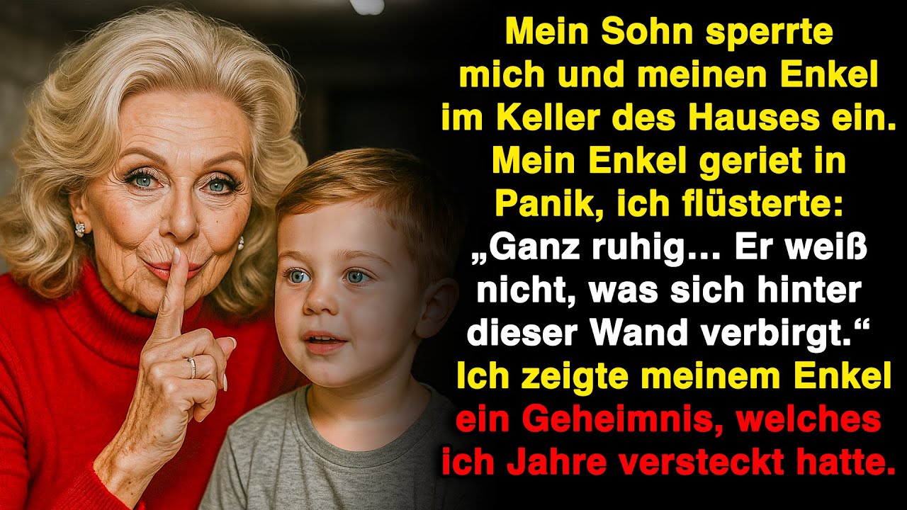 Mein Sohn sperrte uns im Keller ein, aber ich zeigte meinem Enkel ein Geheimnis. Niemand wusste ...