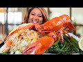 KING CRAB + LOBSTER + SNOW CRAB , SEAFOOD BOIL MUKBANG