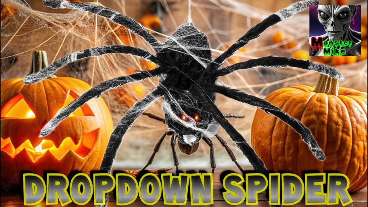 Drop down Spider Halloween decoration YouTube