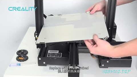 Service tutorial Ender 3 Max The hotbed replacement