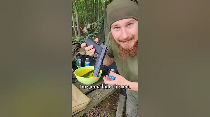 Airsoft Gun In Jello Prank! #airsoft #shorts