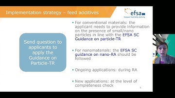 EFSA info session on feed additives applications: 7.Nano guidances’ implementation to feed additives