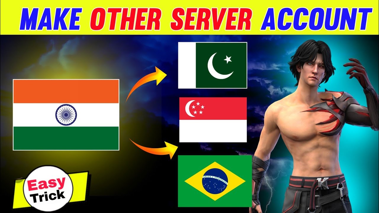How To Make Other Server Free Fire Id Free Fire Me Dusre Server Ki Id
