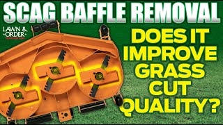 SCAG Baffle REMOVAL: Does it ACTUALLY Improve Bermuda Grass Cut Quality?