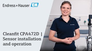 Cleanfit CPA472D | Sensor installation and operation