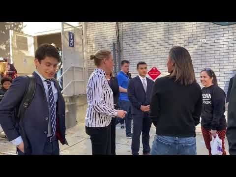 Esposito Voting at PS 198 Manhattan