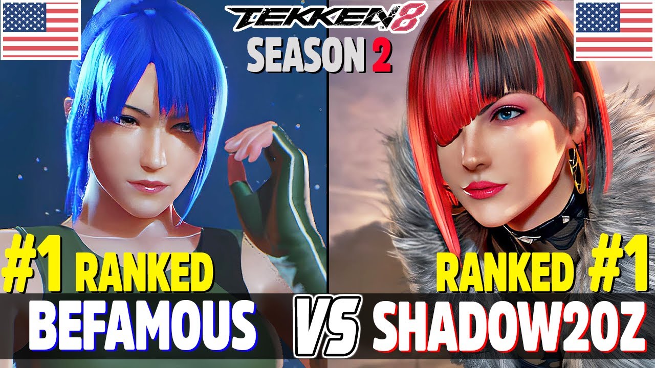 T8 (Season 2) Befamous (#1 Ranked Jun Kazama) Vs Shadow20z (#1 Ranked ...