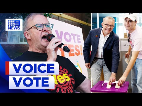 Prime minister casts 'yes' vote one week out from referendum date | 9 news australia