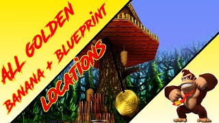 Donkey Kong 64 - Fungi Forest - Donkey Kong Golden Banana Blueprint Kasplat Locations