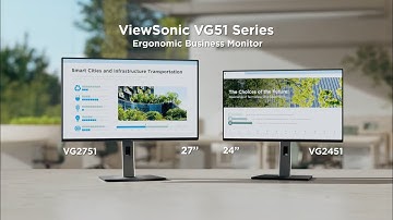 ViewSonic VG51 Series |Ergonomic Monitor with 15W USB-C for Quick Charging